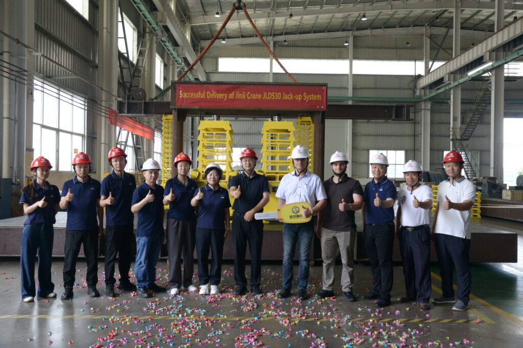 Setting Sail for Europe, Delivering Quality Worldwide! Jinli Heavy Technology’s JLDS30 Hydraulic Jack-up System Successfully Delivered to a European Customer