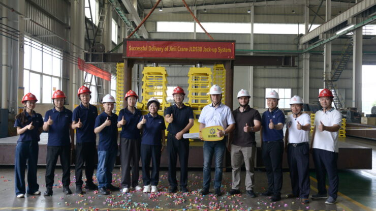 Setting Sail for Europe, Delivering Quality Worldwide! Jinli Heavy Technology’s JLDS30 Hydraulic Jack-up System Successfully Delivered to a European Customer