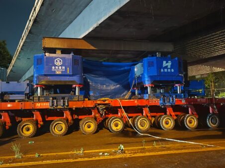 A New Benchmark for Rapid Bridge Removal and Relocation! Jinli Heavy Technology’s JLDS300t Hydraulic Jack-Up System Completes the Integrated Removal and Relocation of a 400-ton Box Girder in Just 6 Hours - image